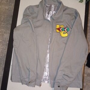 Kids Gray Jacket with Colorful Patch